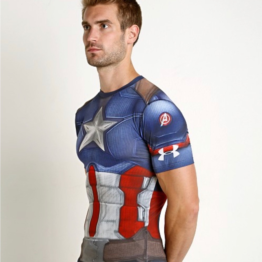 Avengers under Armour Captain America compression shirt